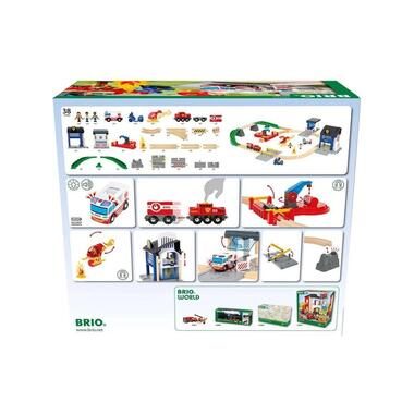 Brio - Polizei und Feuerwehr Set Deluxe, Multicolor