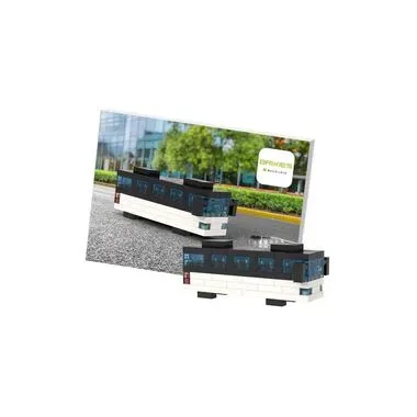 BRIXIES Bausteinmodell Bus aus 119 Bausteinen
