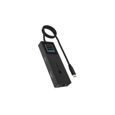ICY BOX Dockingstation Spade Dock 4038 7-in-1, LCD, 10 Gbps, PD 100W