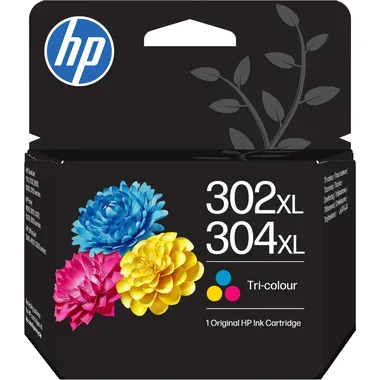 HP H302XL Druckerpatronen XL color - HP No. 302XL, color, No. 304XL color, B7RT8AE für z.B. HP Envy 4524 e-All-in-One, HP OfficeJet 5232