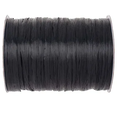 GLOREX Edelbast matt 100m 69400616 schwarz