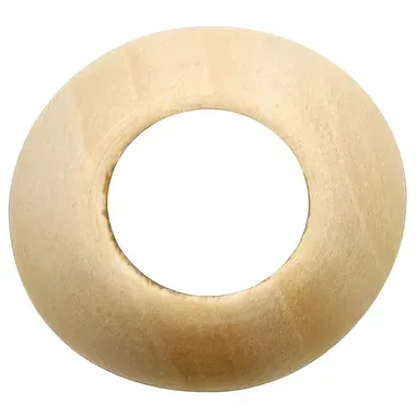 Glorex Holzkugel mit Grossloch | ⌀ 3 cm | 6 Stück