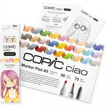COPIC Marker Ciao Layer & Mix 220750208 Starter Set, Sunset