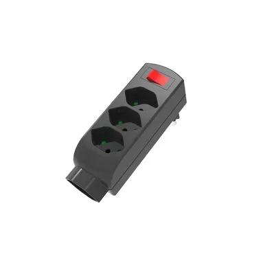 Schönenberger Abzweigstecker 4xT13 mit Schalter