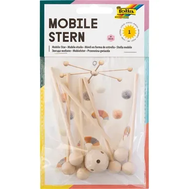 FOLIA Mobile Stern 20x11.5cm 2280 braun