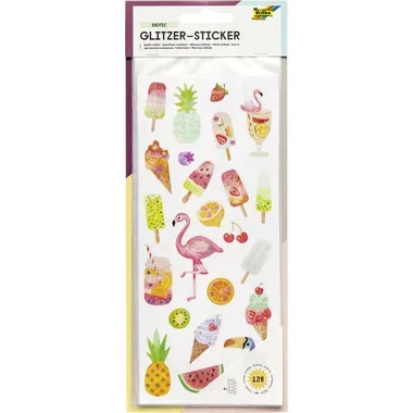 Folia Glitzer-Sticker Exotic