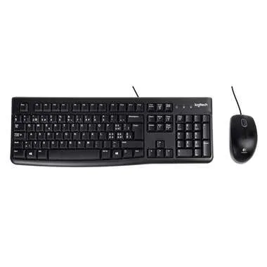 Logitech Tastatur-Maus-Set Verkabelt MK120 QWERTZ DE