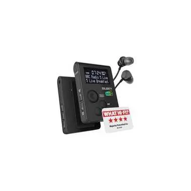 MAJORITY Petersfield Go DAB-Taschenradio, Digital, DAB+, DAB, FM, Schwarz