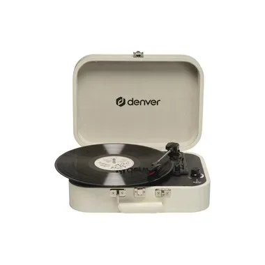Denver VPL-130 USB-Plattenspieler Creme-Weiß