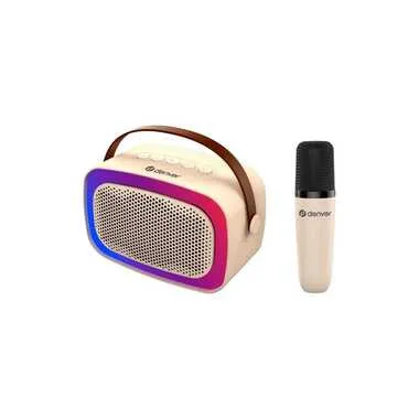 DENVER - BTM-610 BT-Lautsprecher mit Mikrofon und Karaoke-Funktion, One Size