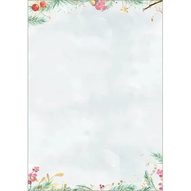 SIGEL Weihnachtsmotiv-Papier A4 DP608 Magic Watercolor 25 St&uuml;ck