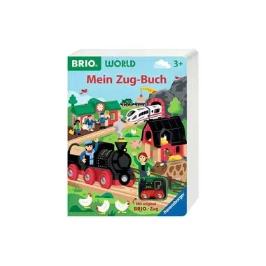 BRIO Vorlese-Spielbuch mit BRIO-Zug und Gleisspuren