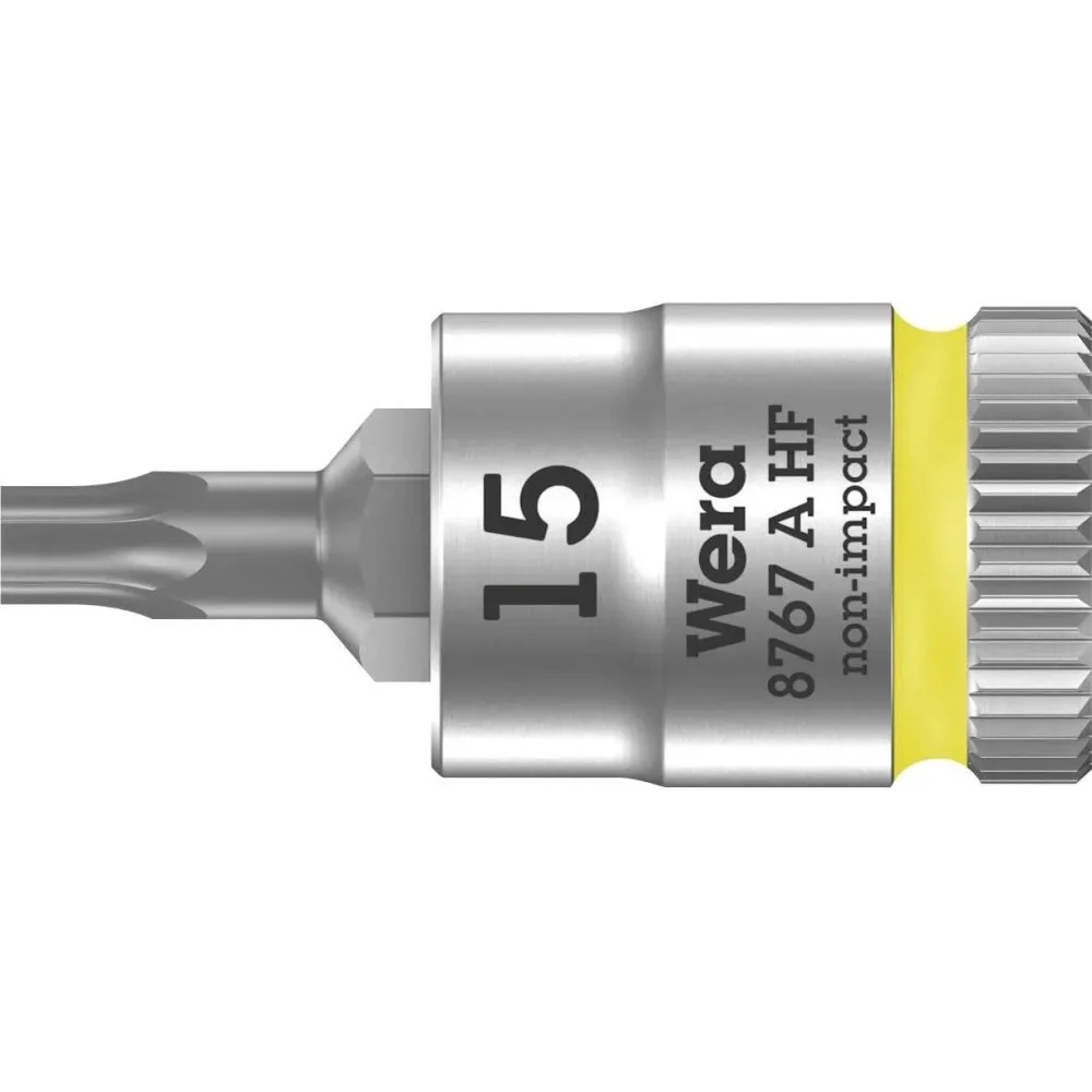 Wera 8767 A 05003363001 Innen-Sechsrund (TX) Steckschlüssel-Bit-Einsatz Haltefunktion 6.3 mm 1/4 T 15 1/4 (6.3 mm)