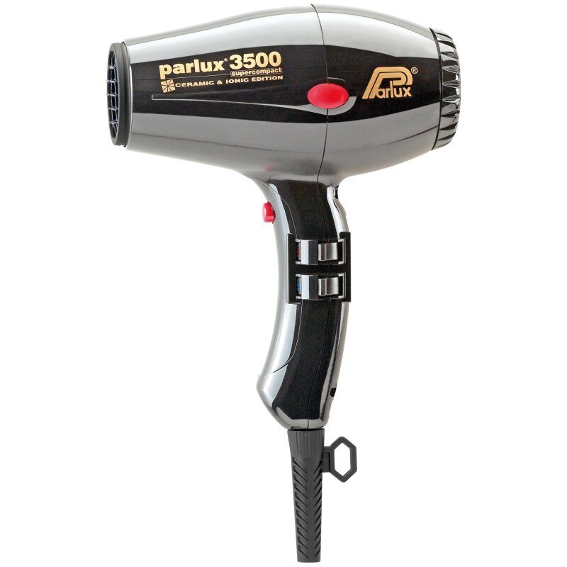 Parlux Haartrockner 3500 Supercompact Ceramic + Ionic, schwarz