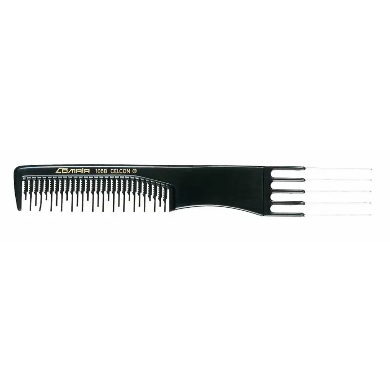 Comair Black Profi-Line 105 Toupier-Gabelkamm