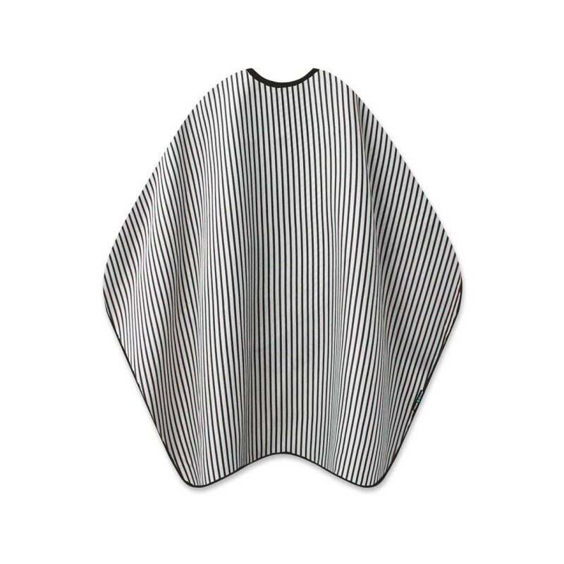 T.D. Barber Cape schwarz/wei&szlig; gestreift