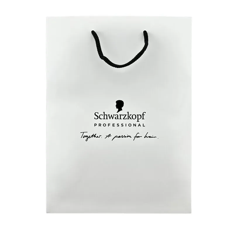 Schwarzkopf Papiertragetasche Weiss 50 Stück