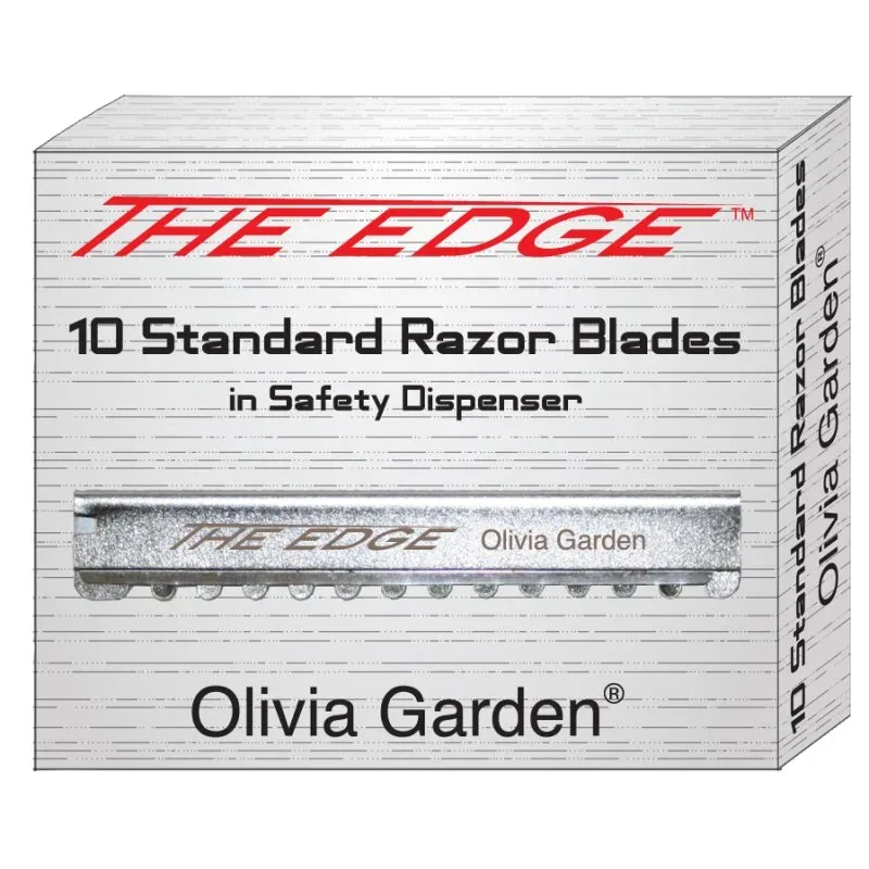 Olivia Garden Ersatzklingen 10 Stück für Rasiermesser The Edge