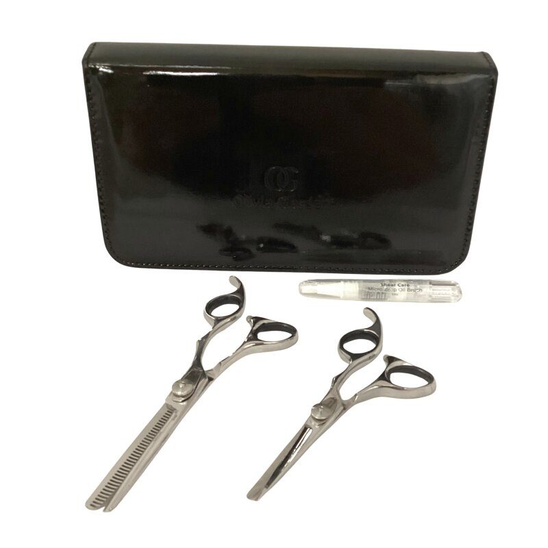 Olivia Garden 2er Set SilkCut 5,0'' + Effilier Europa