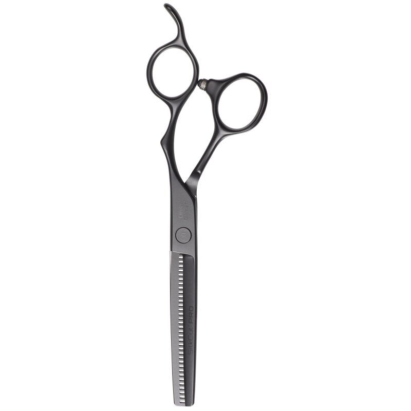 Olivia Garden SilkCut PRO Matt Black Modeling Scissors 6,0`` EUR RH