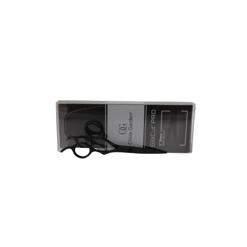 Olivia Garden SilkCut PRO Matt Black Hair cutting scissors 5,00`` RH