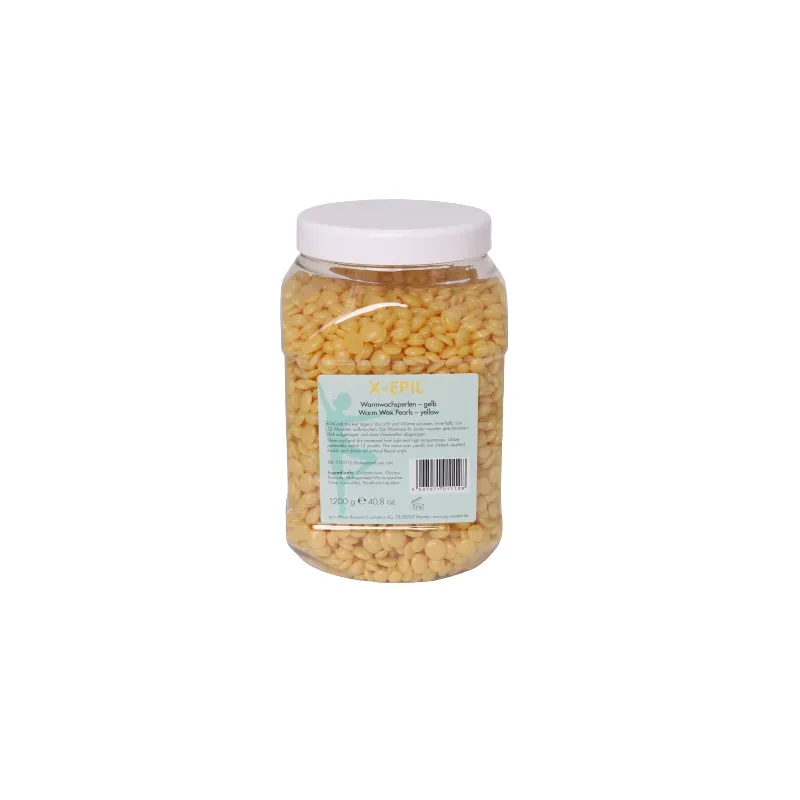 X-Epil Warmwachsperlen gelb 1200 g mit Kolophonium und Bienenwachs