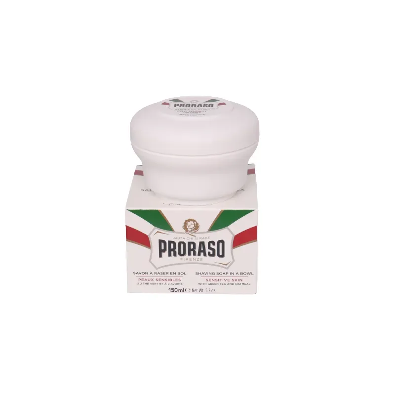 Proraso White Line Shaving Soap Jar Sensitive Green Tea 150 ml