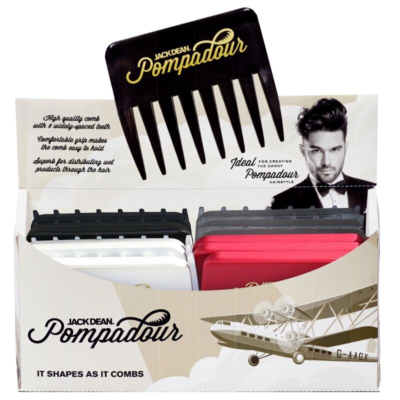 Denman Jack Dean Pompadour Kämme, 24er Display