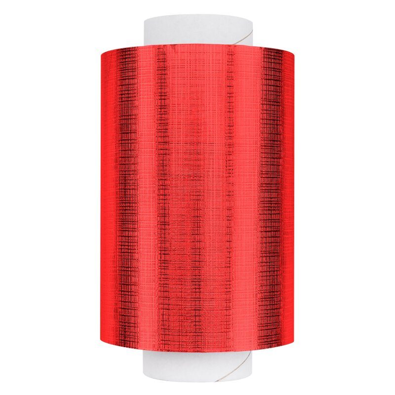 Fripac Alu-Haarfolie Super-Plus 15 my Geprägt, 100 m x 12 cm Rot
