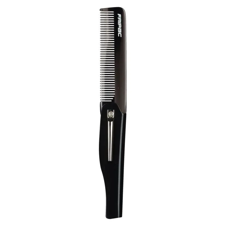Fripac Bart-Taschenkamm klappbar mit Clip (16,5 cm)