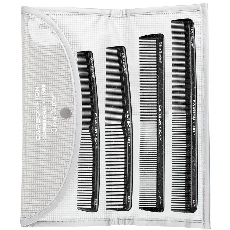 Olivia Garden Carbon + Ion SC-Kämme 4er Set