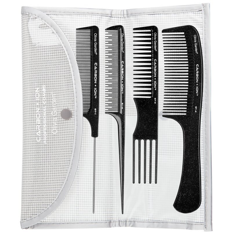 Olivia Garden Carbon + Ion ST-Kämme 4er Set