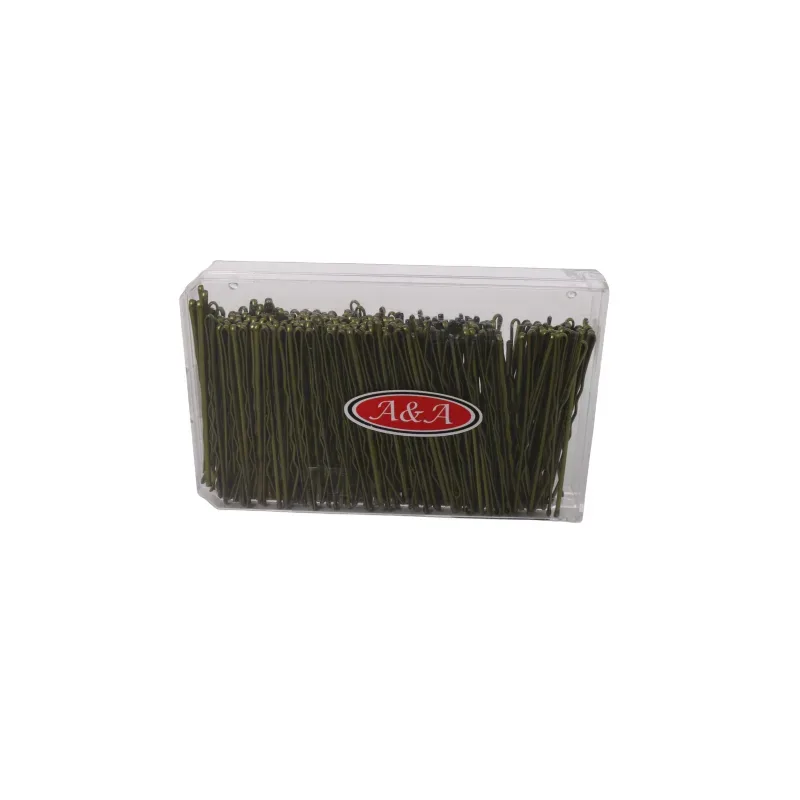 A&A Haarklemmen Box 240er ca. 6 cm gold gewellt