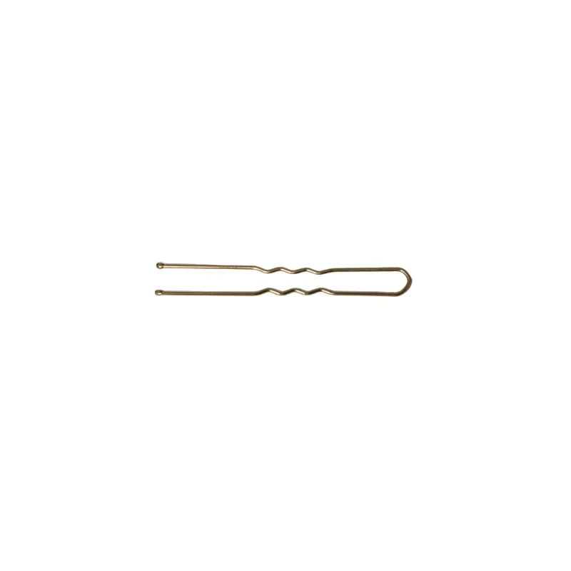 A&A Haarnadel 240er Box Gr. M 6 cm gold gewellt