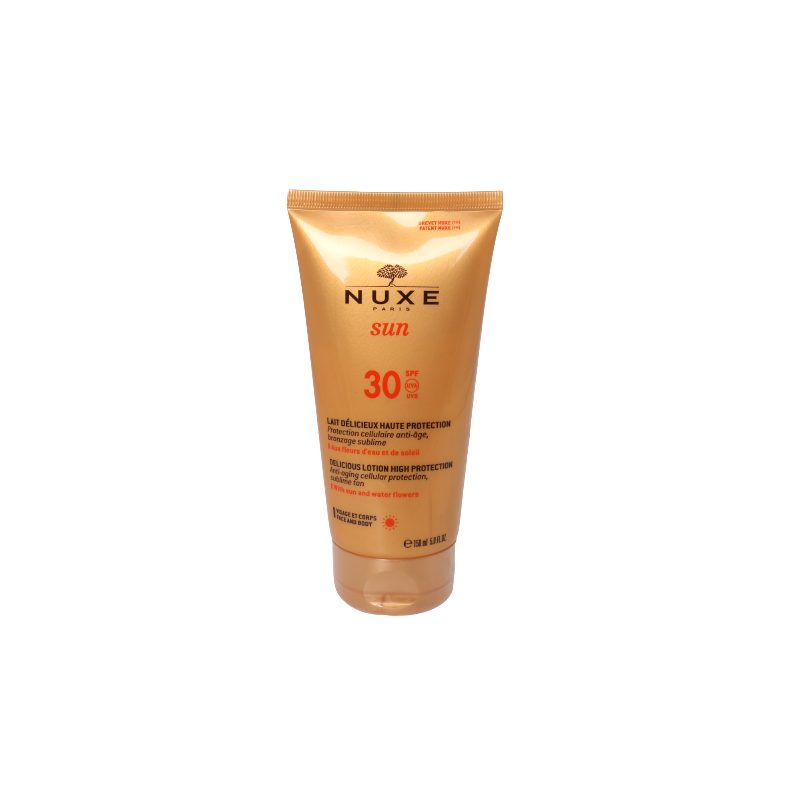 NUXE Sun Sonnenmilch Gesicht und Körper LSF 30 Sonnenschutz 150 ml