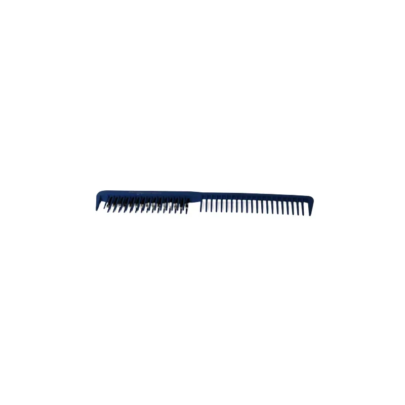 Hercules Sägemann Carbon C10 blau Toupierkamm mit Naturborsten 9