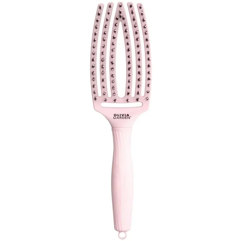 Olivia Garden Fingerbrush Pastel Pink 6 reihig medium