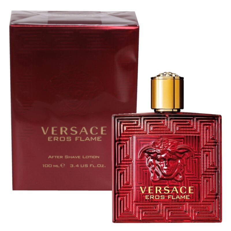 Versace Eros Flame Aftershave-Lotion After Shave 100 ml Herren