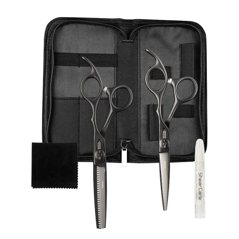 Olivia Garden Xtreme Matt Black Scherenset 5,75''