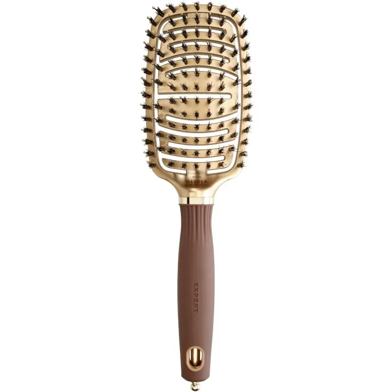 Olivia Garden Expert Care Flex Wildschwein-/Nylonborsten Gold&Braun