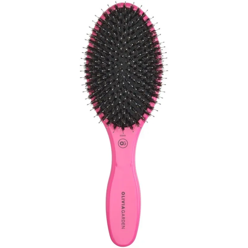 Olivia Garden Expert Care Oval Wildschwein-/Nylonborsten Pink