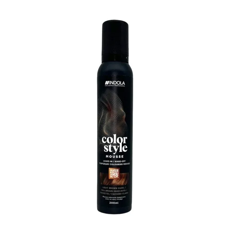 Indola Color Style Mousse Hellbraun Haselnuss 200 ml