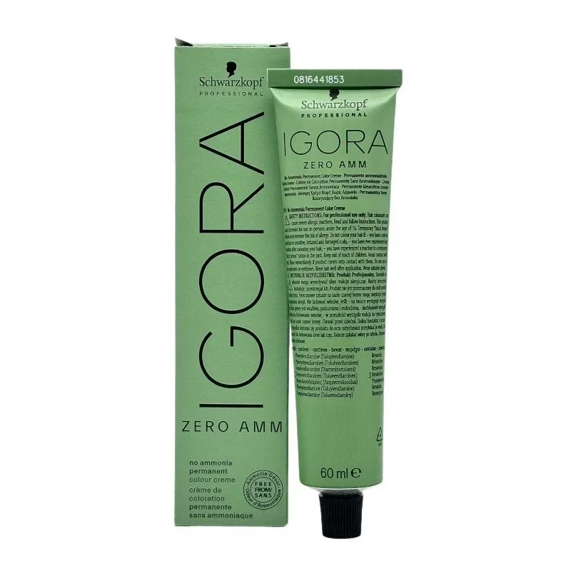 Schwarzkopf Professional Igora Zero Amm 4-13 Medium Brown Cendré Matt 60ml
