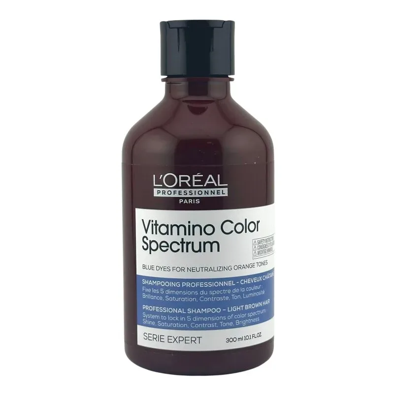 L'Oréal Professionnel - Vitamino Color Spectrum Blue Dyes Neutralizing Shampoo - Light Brown Hair, 300 ml