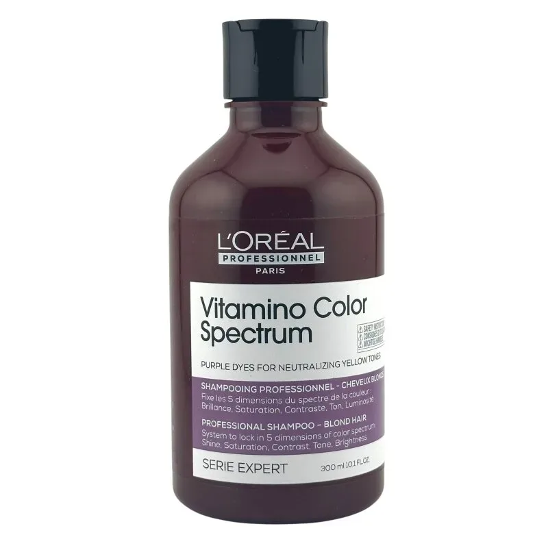 L'Oréal Professionnel - Vitamino Color Spectrum Purple Dyes Neutralizing Shampoo - Blond Hair, 300 ml