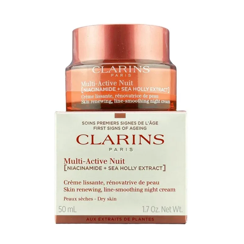 Clarins - Multi-Active Crème Nuit Peaux sèches - Glättende, hauterneuernde Nachtcreme für das Gesicht für trockene Haut, 50 ml