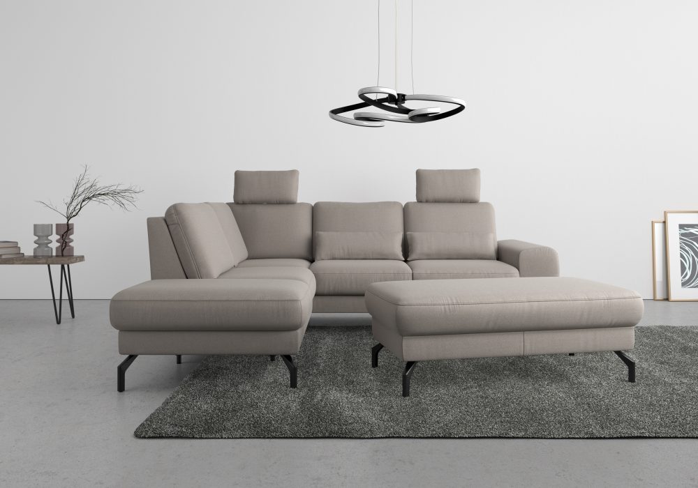 sit&more Ecksofa »Cinturo«, inklusive Sitztiefenverstellung und Federkern