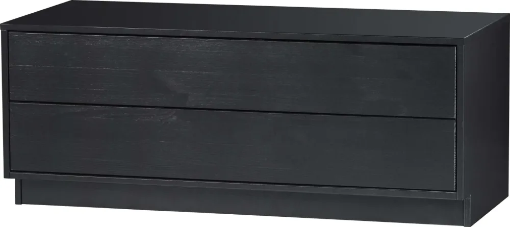 mutoni - TV-Möbel Finca Kiefer tiefschwarz 100x40, One Size