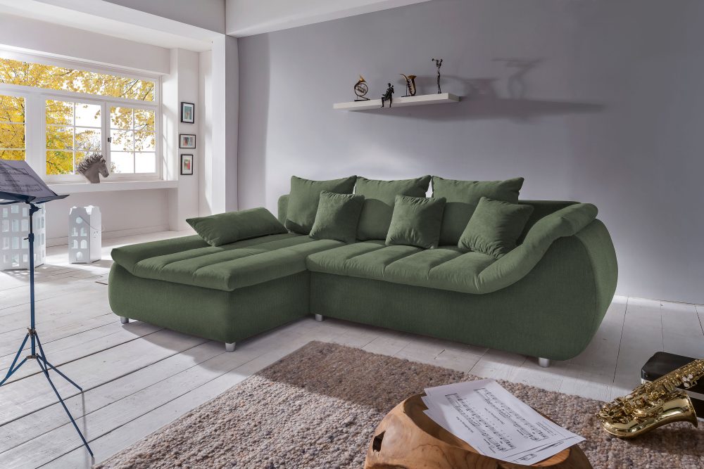 INOSIGN Ecksofa »Imola«, wahlweise mit Bettfunktion