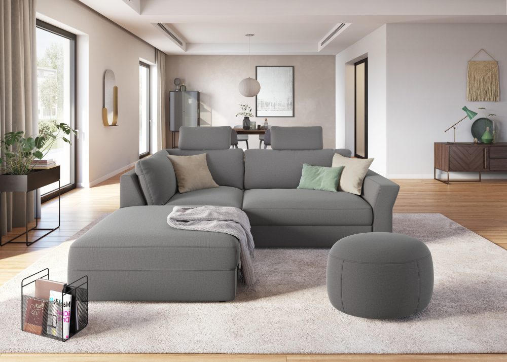 sit&more Ecksofa, inklusive Sitztiefenverstellung